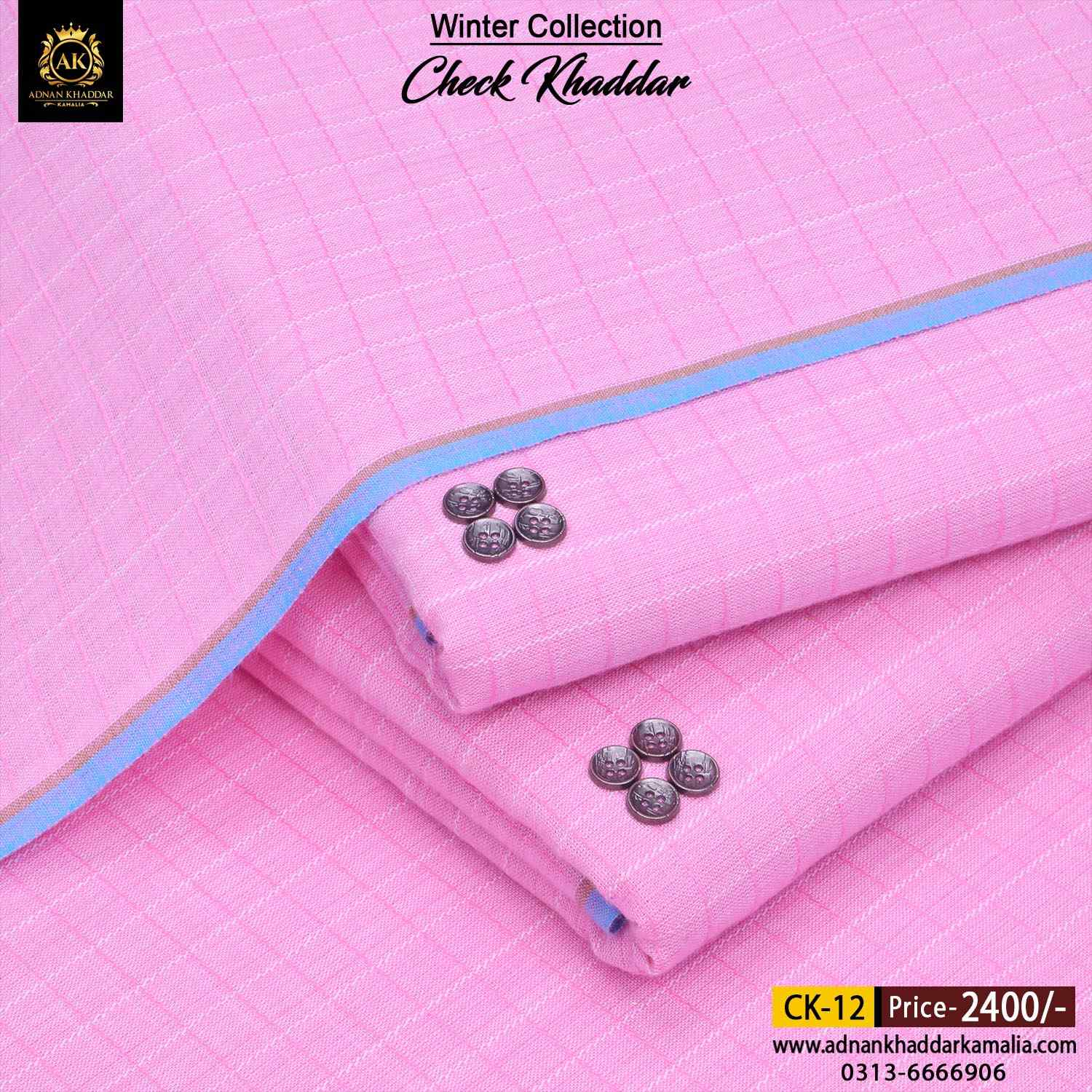 12 CHECK KHADDAR CK-12 - Image 1