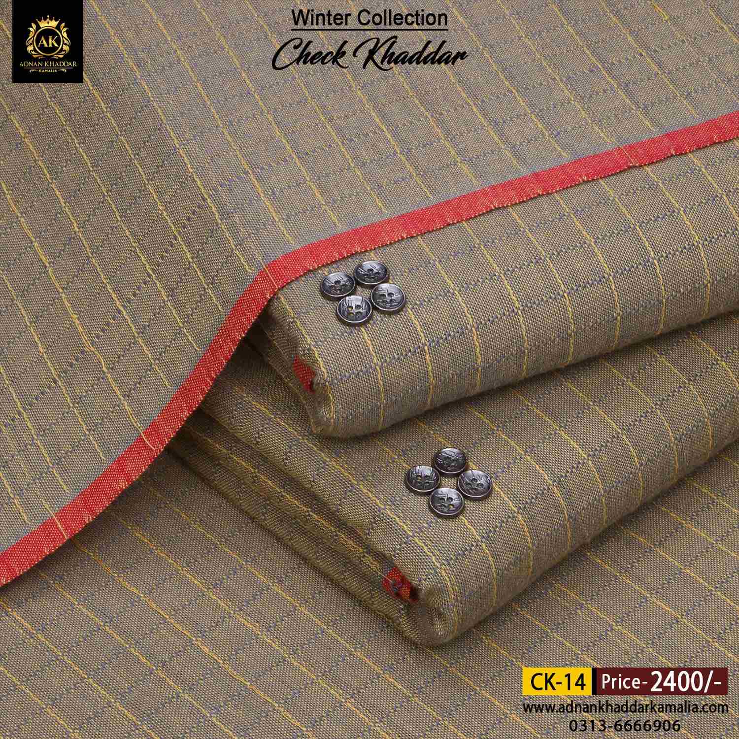 14 CHECK KHADDAR CK-14 - Image 1