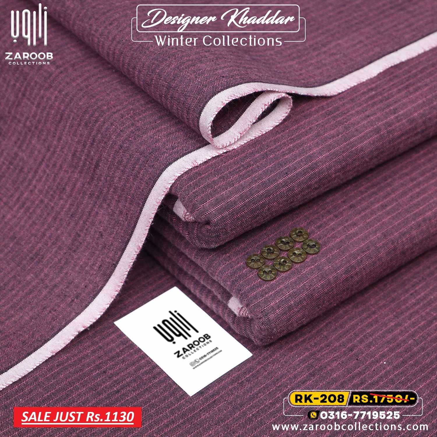RK-208 (1) DESIGNER KHADDAR RK-208 - Image 1